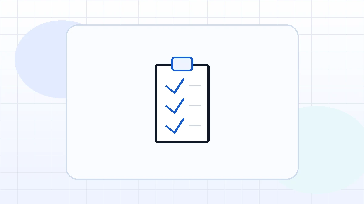 Checklist de revisión eléctrica