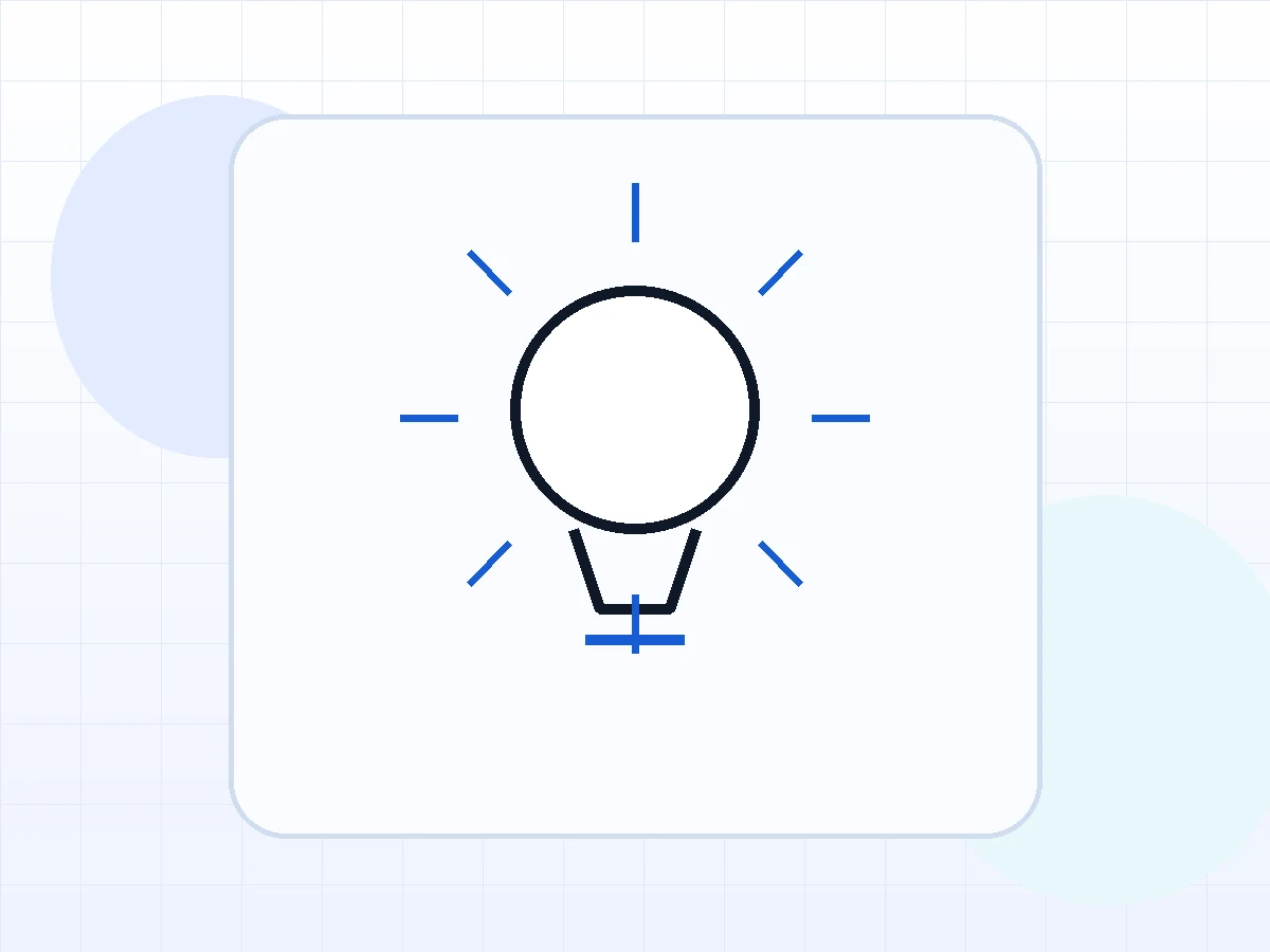 Ilustración de una luminaria LED encendida