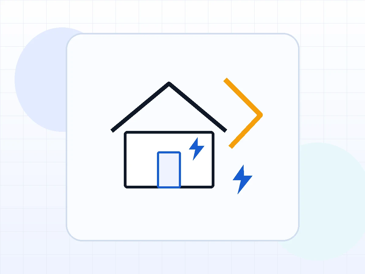 Ilustración de una vivienda durante una reforma eléctrica
